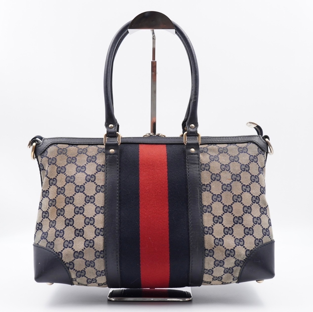 ❌️❌️SOLD❌️❌️X31❤️ Gucci GG Canvas Vintage Web Convertible Tote bag - Picture 6 of 16